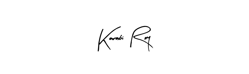 The best way (Arty Signature) to make a short signature is to pick only two or three words in your name. The name Karabi Roy include a total of six letters. For converting this name. Karabi Roy signature style 8 images and pictures png