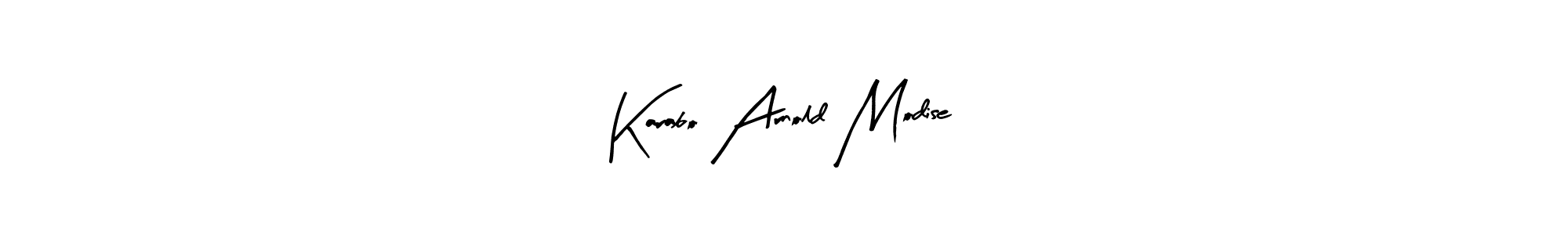 How to make Karabo Arnold Modise signature? Arty Signature is a professional autograph style. Create handwritten signature for Karabo Arnold Modise name. Karabo Arnold Modise signature style 8 images and pictures png