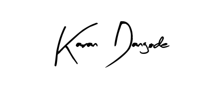 Discover how Karan Dangode looks in an executive cursive font (Arty Signature). Perfect for legal documents, invoices, and certificates. Karan Dangode signature style 8 images and pictures png