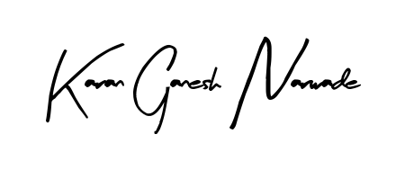 You should practise on your own different ways (Arty Signature) to write your name (Karan Ganesh Narwade) in signature. Don't let someone else do it for you. Karan Ganesh Narwade signature style 8 images and pictures png