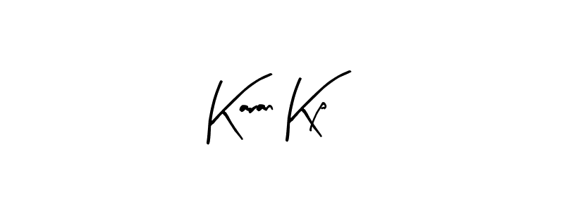 Design your own signature with our free online signature maker. With this signature software, you can create a handwritten (Arty Signature) signature for name Karan Kp. Karan Kp signature style 8 images and pictures png