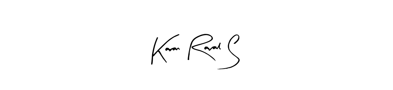 You can use this online signature creator to create a handwritten signature for the name Karan Raval S. This is the best online autograph maker. Karan Raval S signature style 8 images and pictures png