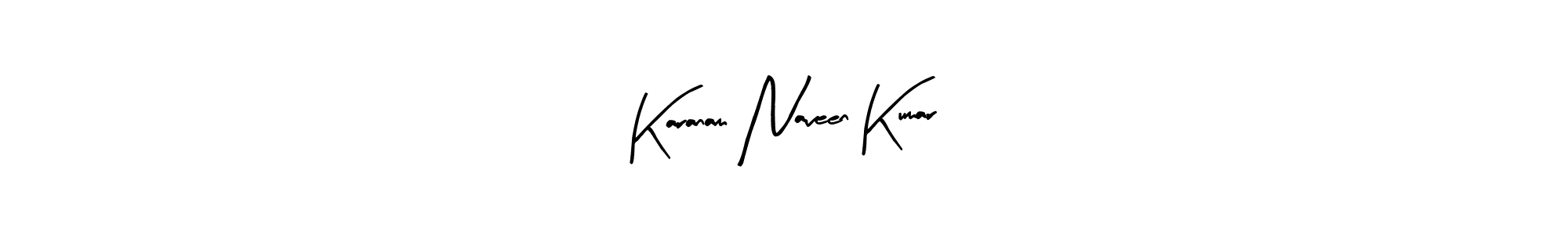 Create a beautiful signature design for name Karanam Naveen Kumar. With this signature (Arty Signature) fonts, you can make a handwritten signature for free. Karanam Naveen Kumar signature style 8 images and pictures png