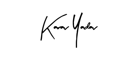 Discover the perfect balance of readability and style for Karav Yadav with Arty Signature font. Create your dream signature today. Karav Yadav signature style 8 images and pictures png
