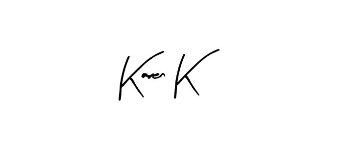 It looks lik you need a new signature style for name Karen K. Design unique handwritten (Arty Signature) signature with our free signature maker in just a few clicks. Karen K signature style 8 images and pictures png