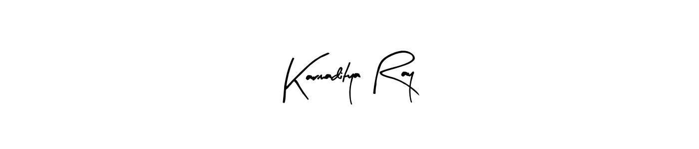 Design your own signature with our free online signature maker. With this signature software, you can create a handwritten (Arty Signature) signature for name Karmaditya Ray. Karmaditya Ray signature style 8 images and pictures png