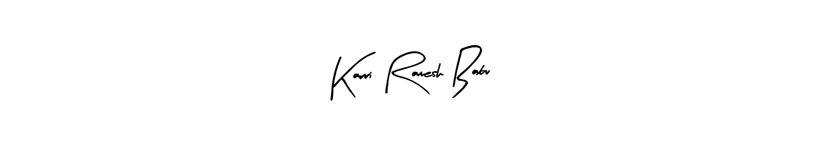 Also we have Karri Ramesh Babu name is the best signature style. Create professional handwritten signature collection using Arty Signature autograph style. Karri Ramesh Babu signature style 8 images and pictures png