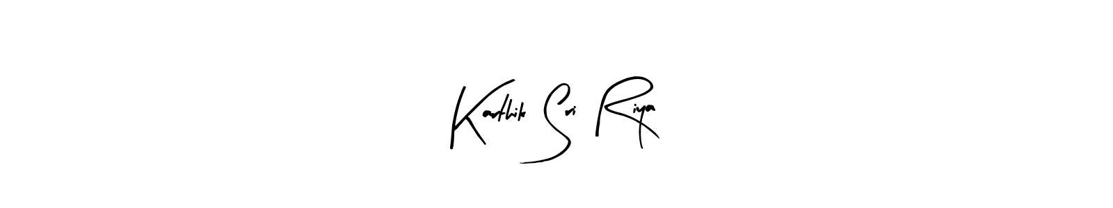 Design your own signature with our free online signature maker. With this signature software, you can create a handwritten (Arty Signature) signature for name Karthik Sri Riya. Karthik Sri Riya signature style 8 images and pictures png