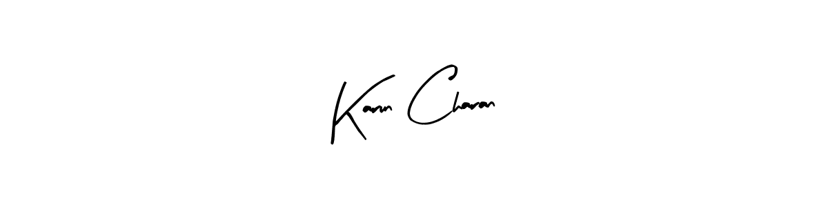 if you are searching for the best signature style for your name Karun Charan. so please give up your signature search. here we have designed multiple signature styles  using Arty Signature. Karun Charan signature style 8 images and pictures png