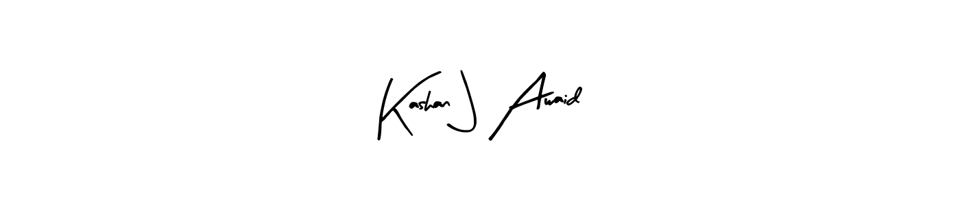 Use a signature maker to create a handwritten signature online. With this signature software, you can design (Arty Signature) your own signature for name Kashan J Awaid. Kashan J Awaid signature style 8 images and pictures png