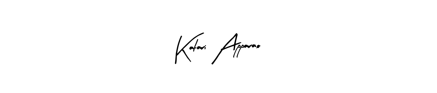 You should practise on your own different ways (Arty Signature) to write your name (Katari Apparao) in signature. don't let someone else do it for you. Katari Apparao signature style 8 images and pictures png