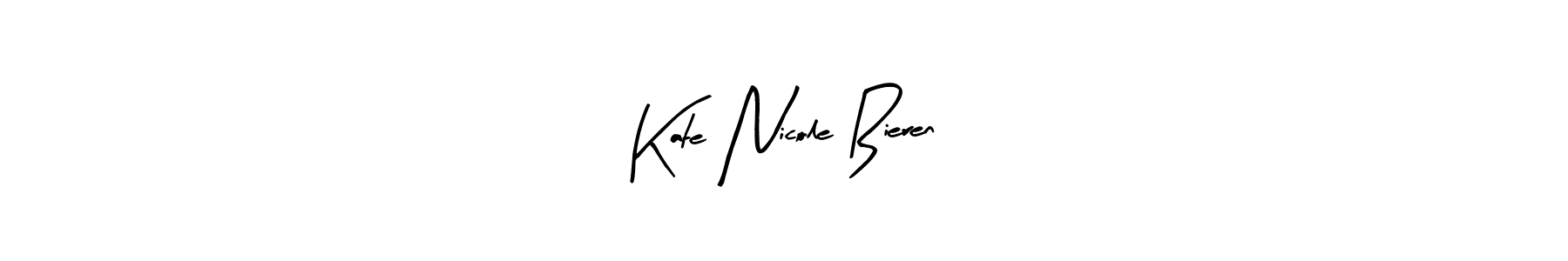 Similarly Arty Signature is the best handwritten signature design. Signature creator online .You can use it as an online autograph creator for name Kate Nicole Bieren. Kate Nicole Bieren signature style 8 images and pictures png
