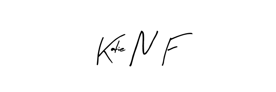 Also You can easily find your signature by using the search form. We will create Katie N F name handwritten signature images for you free of cost using Arty Signature sign style. Katie N F signature style 8 images and pictures png