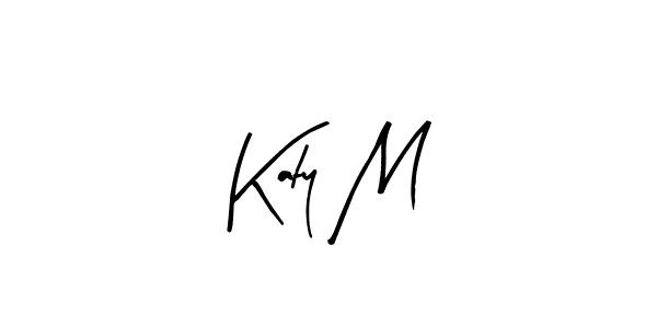 Similarly Arty Signature is the best handwritten signature design. Signature creator online .You can use it as an online autograph creator for name Katy M. Katy M signature style 8 images and pictures png