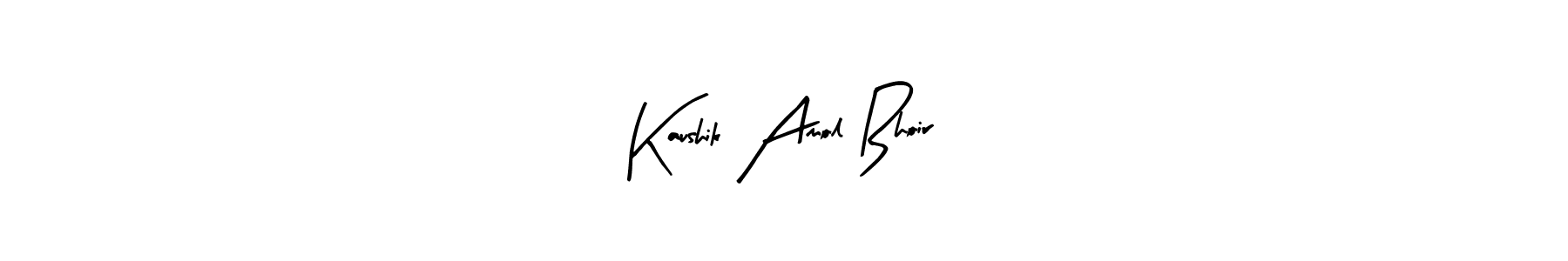 Make a beautiful signature design for name Kaushik Amol Bhoir. With this signature (Arty Signature) style, you can create a handwritten signature for free. Kaushik Amol Bhoir signature style 8 images and pictures png