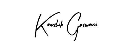 The Arty Signature signature style provides a bold statement for name Kaushik Goswami. Designed for business owners, executives, and leaders. Kaushik Goswami signature style 8 images and pictures png