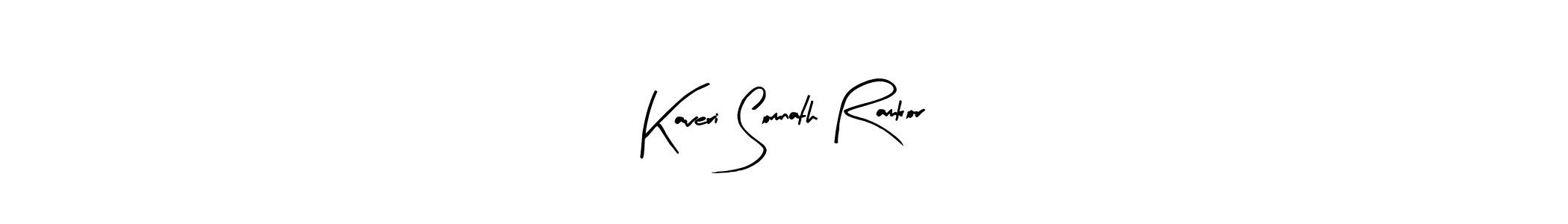Design your own signature with our free online signature maker. With this signature software, you can create a handwritten (Arty Signature) signature for name Kaveri Somnath Ramkor. Kaveri Somnath Ramkor signature style 8 images and pictures png