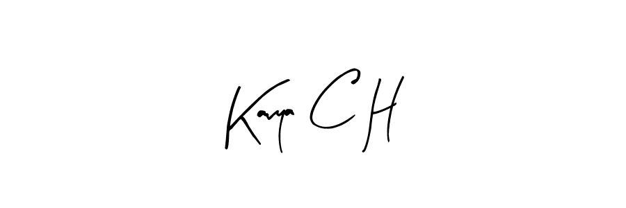 Also You can easily find your signature by using the search form. We will create Kavya C H name handwritten signature images for you free of cost using Arty Signature sign style. Kavya C H signature style 8 images and pictures png