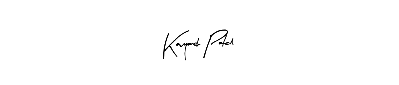 Create a beautiful signature design for name Kavyansh Patel. With this signature (Arty Signature) fonts, you can make a handwritten signature for free. Kavyansh Patel signature style 8 images and pictures png