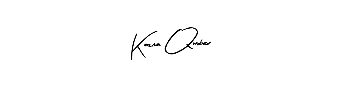 Use a signature maker to create a handwritten signature online. With this signature software, you can design (Arty Signature) your own signature for name Kazma Qumber. Kazma Qumber signature style 8 images and pictures png