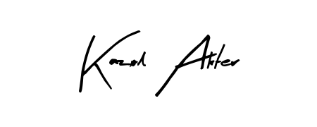 Kazol Akter stylish signature style. Best Handwritten Sign (Arty Signature) for my name. Handwritten Signature Collection Ideas for my name Kazol Akter. Kazol Akter signature style 8 images and pictures png