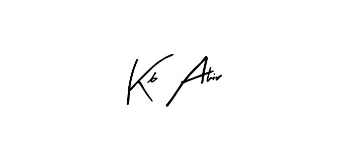 The best way (Arty Signature) to make a short signature is to pick only two or three words in your name. The name Kb Ahir include a total of six letters. For converting this name. Kb Ahir signature style 8 images and pictures png