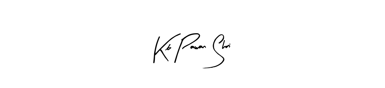 The best way (Arty Signature) to make a short signature is to pick only two or three words in your name. The name Kb Pawan Shri include a total of six letters. For converting this name. Kb Pawan Shri signature style 8 images and pictures png