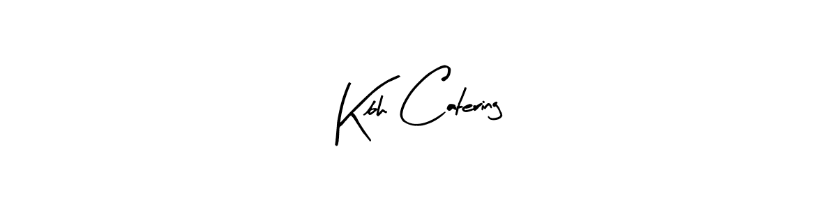 Arty Signature is a professional signature style that is perfect for those who want to add a touch of class to their signature. It is also a great choice for those who want to make their signature more unique. Get Kbh Catering name to fancy signature for free. Kbh Catering signature style 8 images and pictures png