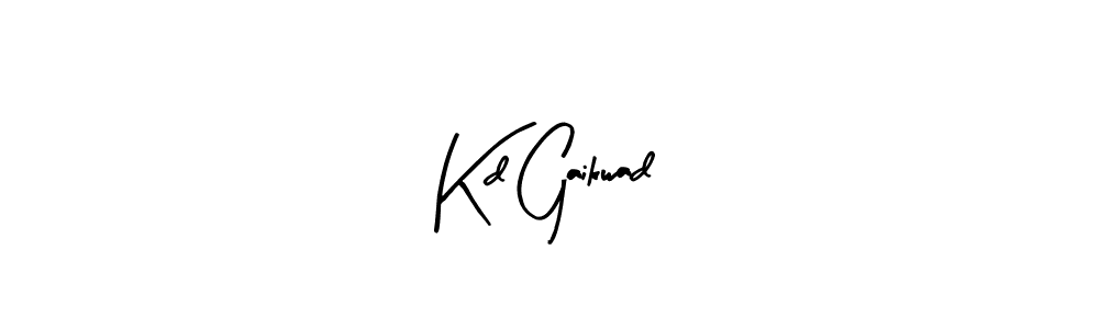 Create a beautiful signature design for name Kd Gaikwad. With this signature (Arty Signature) fonts, you can make a handwritten signature for free. Kd Gaikwad signature style 8 images and pictures png