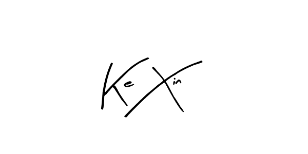 Arty Signature is a professional signature style that is perfect for those who want to add a touch of class to their signature. It is also a great choice for those who want to make their signature more unique. Get Ke Xin name to fancy signature for free. Ke Xin signature style 8 images and pictures png