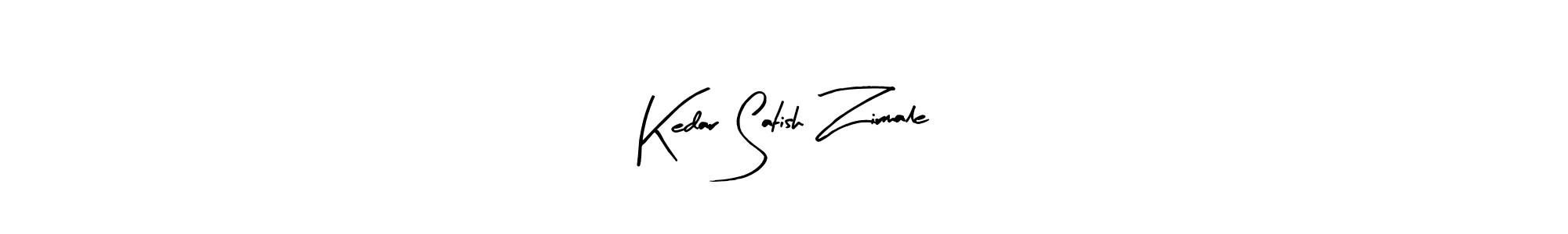 Create a beautiful signature design for name Kedar Satish Zirmale. With this signature (Arty Signature) fonts, you can make a handwritten signature for free. Kedar Satish Zirmale signature style 8 images and pictures png