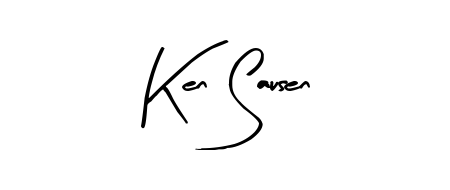 Similarly Arty Signature is the best handwritten signature design. Signature creator online. You can use it as an online autograph creator for name Ken Sausen. Ken Sausen signature style 8 images and pictures png