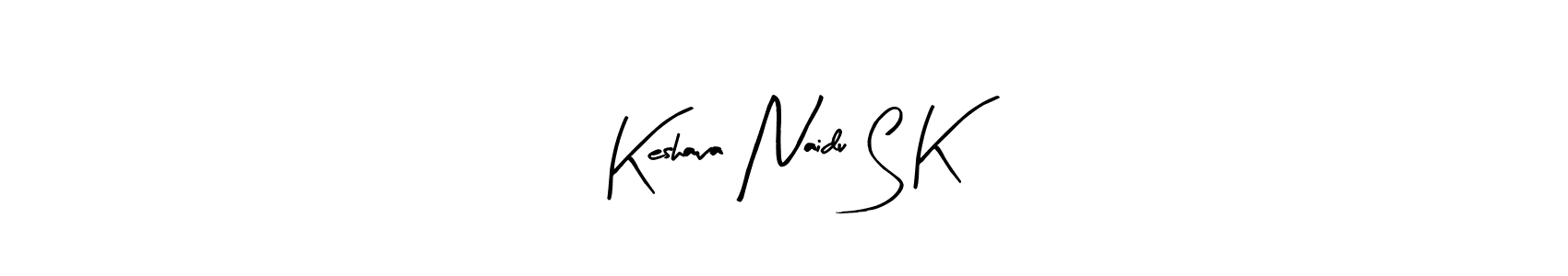 The best way (Arty Signature) to make a short signature is to pick only two or three words in your name. The name Keshava Naidu S K include a total of six letters. For converting this name. Keshava Naidu S K signature style 8 images and pictures png