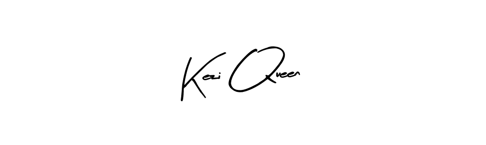 Create a beautiful signature design for name Kezi Queen. With this signature (Arty Signature) fonts, you can make a handwritten signature for free. Kezi Queen signature style 8 images and pictures png