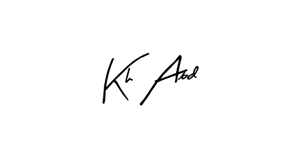 Kh Abd stylish signature style. Best Handwritten Sign (Arty Signature) for my name. Handwritten Signature Collection Ideas for my name Kh Abd. Kh Abd signature style 8 images and pictures png