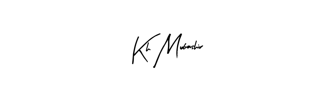 Create a beautiful signature design for name Kh Mubashir. With this signature (Arty Signature) fonts, you can make a handwritten signature for free. Kh Mubashir signature style 8 images and pictures png