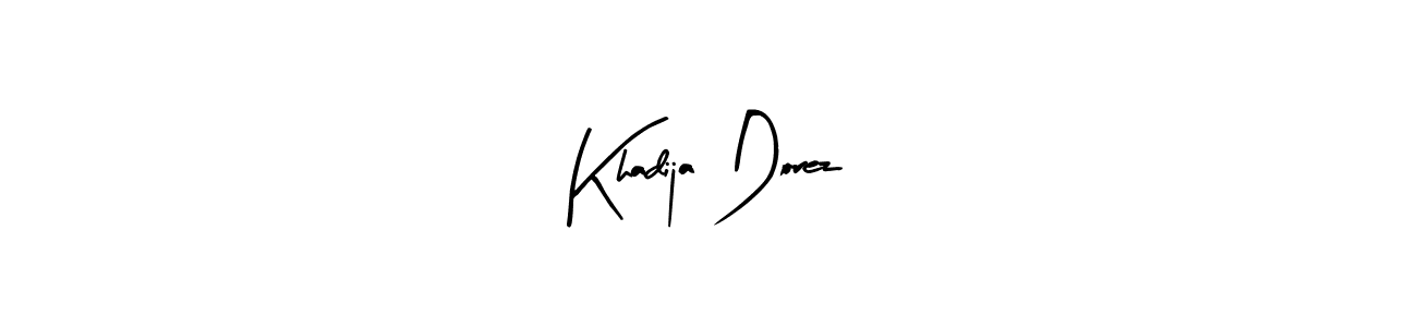 How to make Khadija Dorez signature? Arty Signature is a professional autograph style. Create handwritten signature for Khadija Dorez name. Khadija Dorez signature style 8 images and pictures png