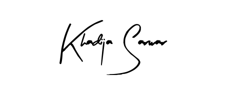 Khadija Sarwar stylish signature style. Best Handwritten Sign (Arty Signature) for my name. Handwritten Signature Collection Ideas for my name Khadija Sarwar. Khadija Sarwar signature style 8 images and pictures png