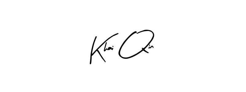 Use a signature maker to create a handwritten signature online. With this signature software, you can design (Arty Signature) your own signature for name Khai Qin. Khai Qin signature style 8 images and pictures png