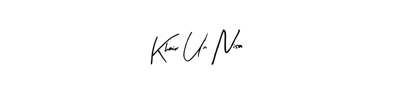 Here are the top 10 professional signature styles for the name Khair Un Nisa. These are the best autograph styles you can use for your name. Khair Un Nisa signature style 8 images and pictures png