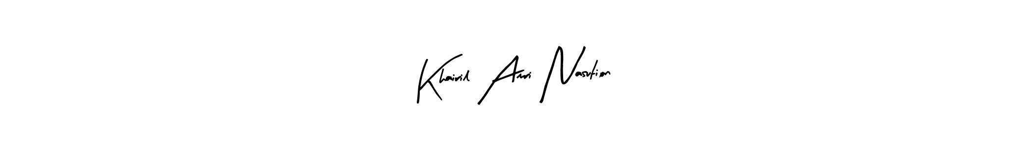 Make a beautiful signature design for name Khairil Amri Nasution. Use this online signature maker to create a handwritten signature for free. Khairil Amri Nasution signature style 8 images and pictures png