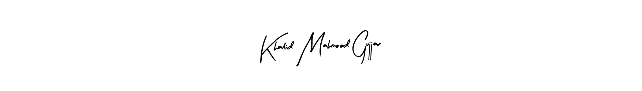 Also we have Khalid Mahmood Gujjar name is the best signature style. Create professional handwritten signature collection using Arty Signature autograph style. Khalid Mahmood Gujjar signature style 8 images and pictures png