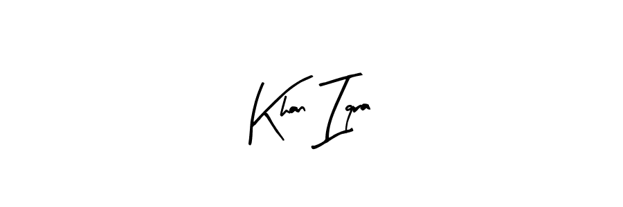 Also You can easily find your signature by using the search form. We will create Khan Iqra name handwritten signature images for you free of cost using Arty Signature sign style. Khan Iqra signature style 8 images and pictures png