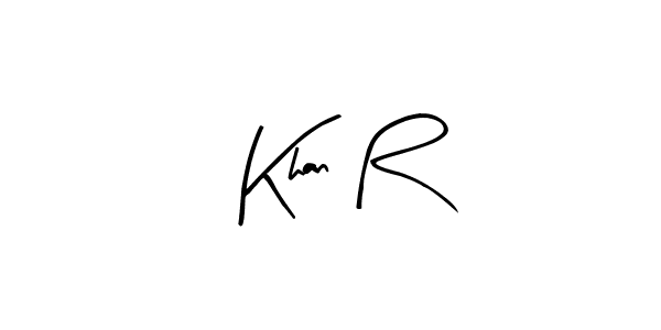 It looks lik you need a new signature style for name Khan R. Design unique handwritten (Arty Signature) signature with our free signature maker in just a few clicks. Khan R signature style 8 images and pictures png