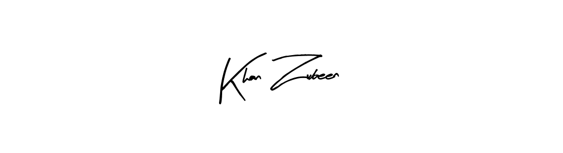 Use a signature maker to create a handwritten signature online. With this signature software, you can design (Arty Signature) your own signature for name Khan Zubeen. Khan Zubeen signature style 8 images and pictures png