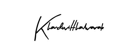 A stylish, flowing autograph style designed for name Khanduvitthalvarak using Arty Signature typography. Perfect for digital creative projects. Khanduvitthalvarak signature style 8 images and pictures png