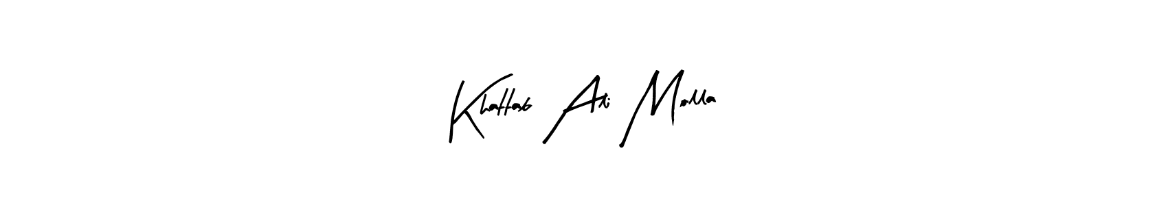 Make a beautiful signature design for name Khattab Ali Molla. With this signature (Arty Signature) style, you can create a handwritten signature for free. Khattab Ali Molla signature style 8 images and pictures png