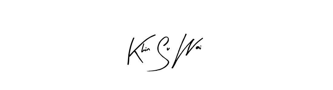 Khin Su Wai stylish signature style. Best Handwritten Sign (Arty Signature) for my name. Handwritten Signature Collection Ideas for my name Khin Su Wai. Khin Su Wai signature style 8 images and pictures png