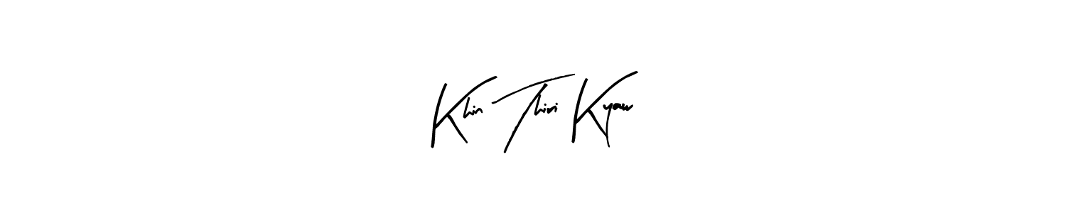 Design your own signature with our free online signature maker. With this signature software, you can create a handwritten (Arty Signature) signature for name Khin Thiri Kyaw. Khin Thiri Kyaw signature style 8 images and pictures png