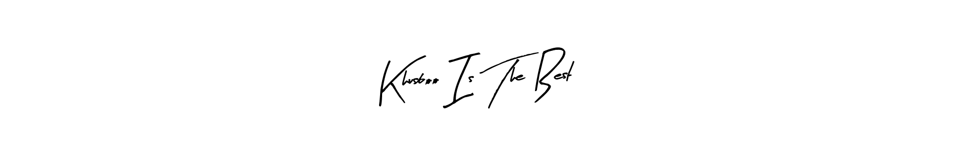 You should practise on your own different ways (Arty Signature) to write your name (Khusboo Is The Best) in signature. don't let someone else do it for you. Khusboo Is The Best signature style 8 images and pictures png